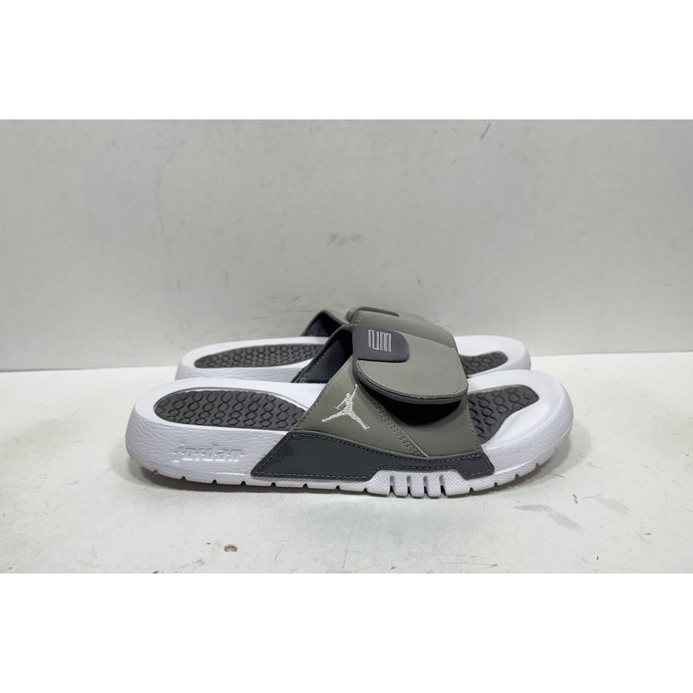 Jordan Retro 11 Hydro Slides Size 7y AJ0022-004 Cool Grey Slip On Sandals